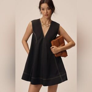 NWT Anthropologie Maeve Size Small Sleeveless V-Neck Mini Swing Dress